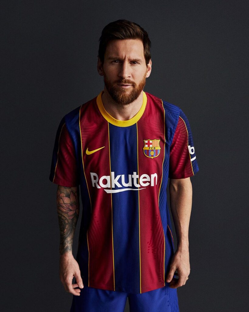 FC BARCELONA HOME KIT 2020/2021 - MESSI, SUAREZ, GRIEZMANN, DE JONG, DEMBÉLÉ